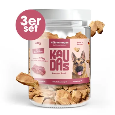 KAUDAS Hundesnack HühnermagenPur - gefriergetrocknetes Huhn KAUDAS Hundesnack HühnermagenPur - gefriergetrocknetes Huhn