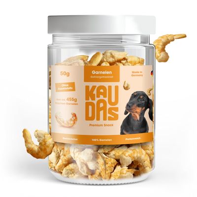 KAUDAS Hundesnack GarnelePur -  gefriergetrocknete Garnele