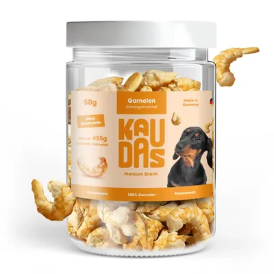 KAUDAS Hundesnack GarnelePur - gefriergetrocknete Garnele KAUDAS Hundesnack GarnelePur - gefriergetrocknete Garnele