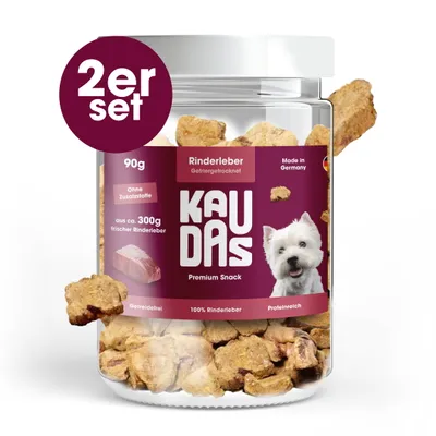 KAUDAS Hundesnack RinderleberPur - gefriergetrocknete Rinderleber KAUDAS Hundesnack RinderleberPur - gefriergetrocknete Rinderleber