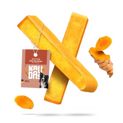 KAUDAS Käse-Kaustange Kurkuma – natürlich & zahnreinigend