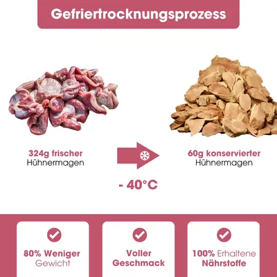 KAUDAS Hundesnack HühnermagenPur - gefriergetrocknetes Huhn KAUDAS Hundesnack HühnermagenPur - gefriergetrocknetes Huhn
