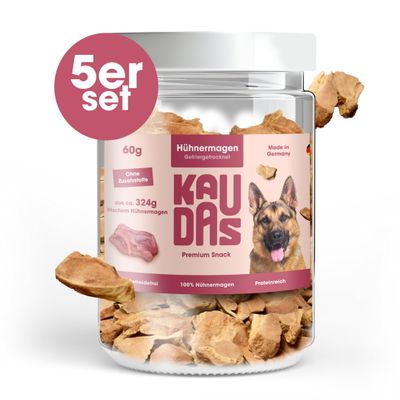 KAUDAS Hundesnack HühnermagenPur - gefriergetrocknetes Huhn