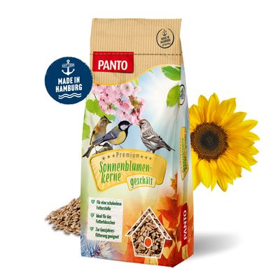 PANTO Sonnenblumenkerne geschält - Wildvogelfutter für Meisen, Finken