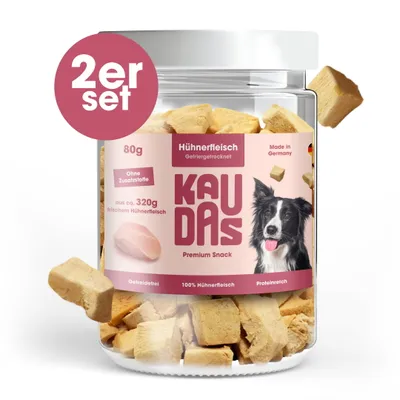 KAUDAS Hundesnack HuhnPur - gefriergetrocknetes Huhn KAUDAS Hundesnack HuhnPur - gefriergetrocknetes Huhn