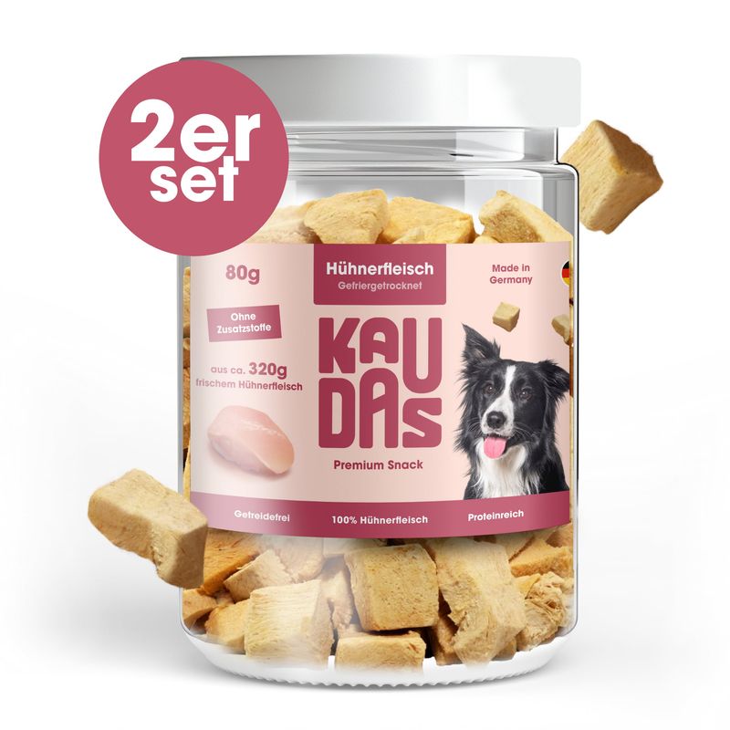 KAUDAS Hundesnack HuhnPur - gefriergetrocknetes Huhn