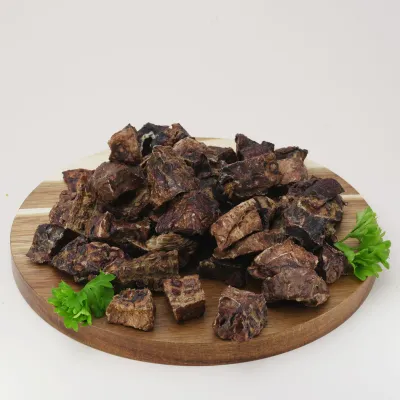 Rinderlunge 200g, Lunge Rind, Getrocknete Rinderlungenwürfel für Hunde