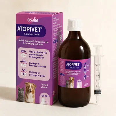 OSALIA - ATOPIVET Solution Orale Chien et Chat - Soutien Cutané OSALIA - ATOPIVET Solution Orale Chien et Chat - Soutien Cutané