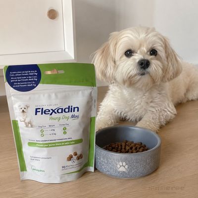 VETOQUINOL - Flexadin Young Dog Mini 60 Comprimés à Mâcher   Chiot