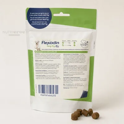 VETOQUINOL - Flexadin Young Dog Mini 60 Comprimés à Mâcher Chiot VETOQUINOL - Flexadin Young Dog Mini 60 Comprimés à Mâcher Chiot