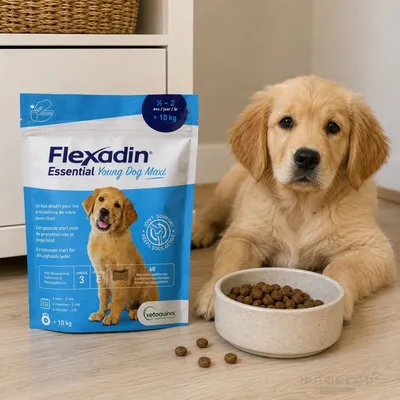 VETOQUINOL - Flexadin Young Dog Maxi 60 Bouchées à Mâcher Chiot +10Kg VETOQUINOL - Flexadin Young Dog Maxi 60 Bouchées à Mâcher Chiot +10Kg