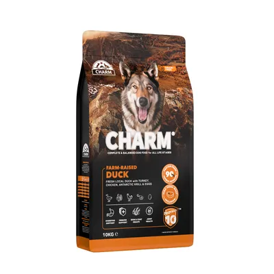 CHARM Croquettes Canard Chien 10kg + 2 Sachets Offerts CHARM Croquettes Canard Chien 10kg + 2 Sachets Offerts