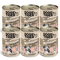Packung Dogs'n Tiger Sonntagsjäger, Hundefutter, Wild, Geflügel & Birne