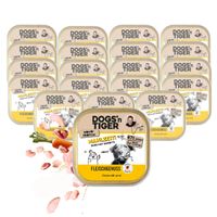 Packung Dogs'n Tiger Mahlzeit Schale, Hundefutter, Huhn mit Karotte