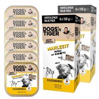 Packung Dogs'n Tiger Mahlzeit Multibox, Hundefutter, Huhn mit Karotte