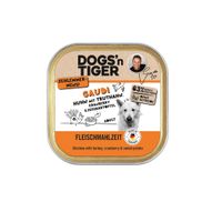 Packung Dogs'n Tiger Gaudi Schale, Hundefutter, Huhn & Truthahn