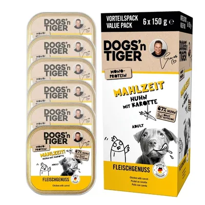 Dogs’n Tiger Meal Multibox, nourriture pour chiens, poulet et carottes Dogs’n Tiger Meal Multibox, nourriture pour chiens, poulet et carottes