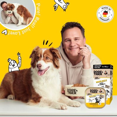 Dogs’n Tiger Mahlzeit Multibox, Hundefutter, Huhn mit Karotte