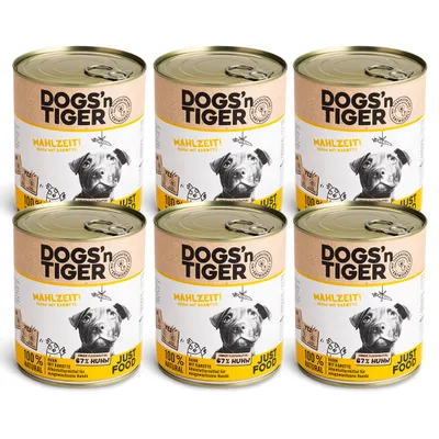 Dogs'n Tiger Mahlzeit, nourriture pour chiens, poulet aux carottes Dogs'n Tiger Mahlzeit, nourriture pour chiens, poulet aux carottes
