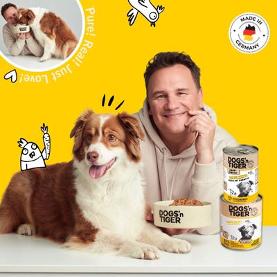 Dogs’n Tiger Mahlzeit, Hundefutter, Huhn mit Karotte