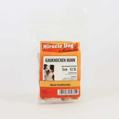 Miracle Dog Kauknochen Huhn 8 x 5cm 12St Miracle Dog Kauknochen Huhn 8 x 5cm 12St