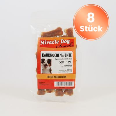 Miracle Dog Kauknochen Ente 8 x 5cm 12St