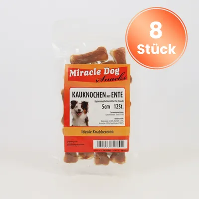 Miracle Dog Kauknochen Ente 8 x 5cm 12St