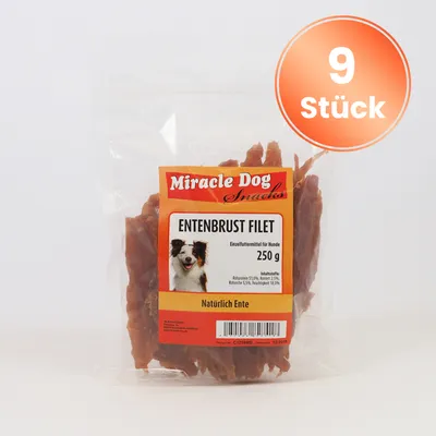 Miracle Dog Entenbrust Filet 9 x 250g Miracle Dog Entenbrust Filet 9 x 250g