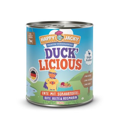 HAPPY JACKY Nassfutter Monoprotein 12x200g