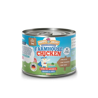 HAPPY JACKY Nassfutter Monoprotein 12x200g HAPPY JACKY Nassfutter Monoprotein 12x200g