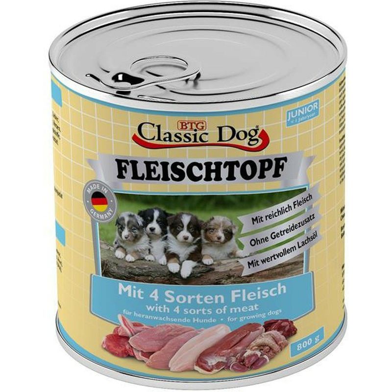 Classic Dog Fleisch Junior 6x800g