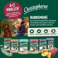 Packung Christopherus Menu AKTION 4 + 2 Dosen Rentier
