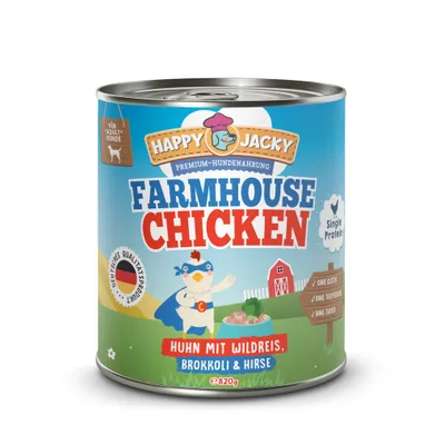 HAPPY JACKY Nassfutter Monoprotein 6x820g HAPPY JACKY Nassfutter Monoprotein 6x820g