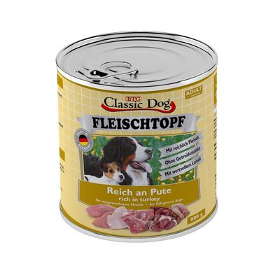 Classic Dog Dose Adult Fleischtopf Pur 6x800g
