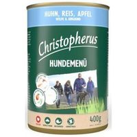 Packung Christopherus Hundemenü Junior Huhn & Reis