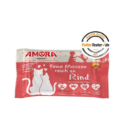 AMORA Cat feine Mousse 10x4x100g AMORA Cat feine Mousse 10x4x100g