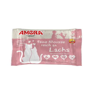 AMORA Cat feine Mousse 10x4x100g AMORA Cat feine Mousse 10x4x100g