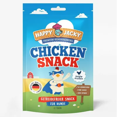 HAPPY JACKY Mono Hundesnack 6x130g HAPPY JACKY Mono Hundesnack 6x130g