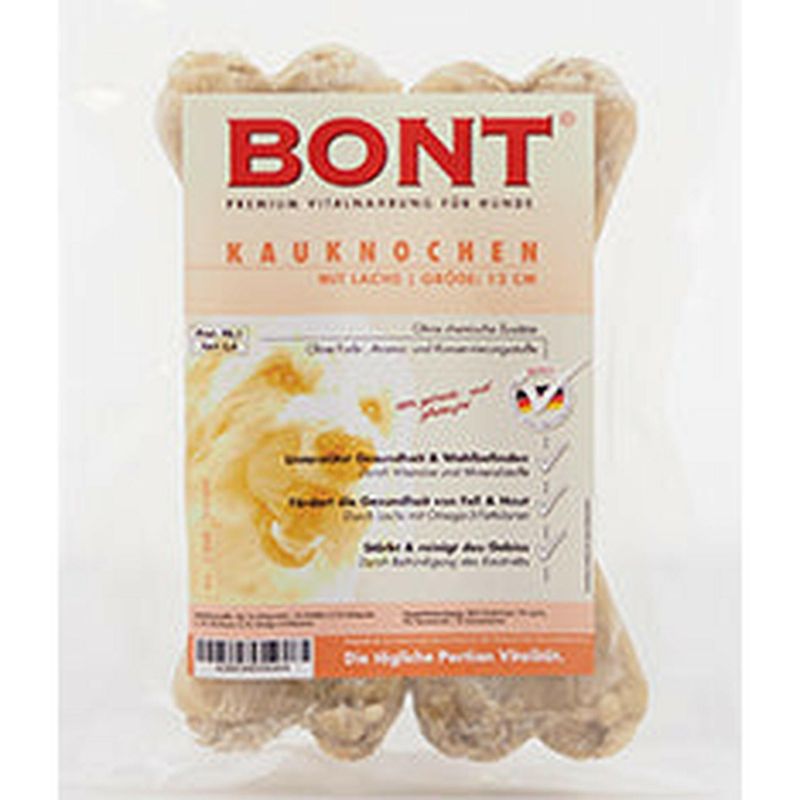 Bont Kauknochen natur gefüllt - 12cm 100 g