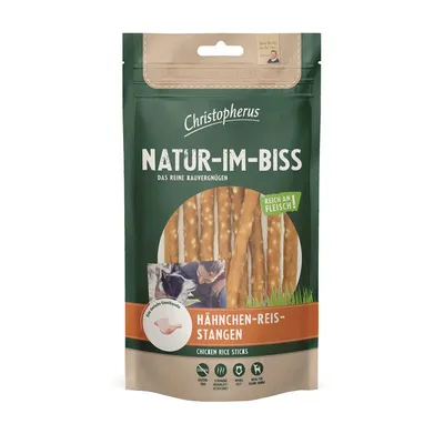 Christopherus Snack Hähnchen-Reis-Stangen 12x70g Christopherus Snack Hähnchen-Reis-Stangen 12x70g