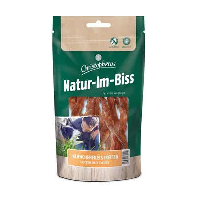 Christopherus Snack Hähnchenfiletstreifen 12x70g Christopherus Snack Hähnchenfiletstreifen 12x70g