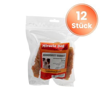 Miracle Dog Hühnerbrust Kaurolle 12 x 250g