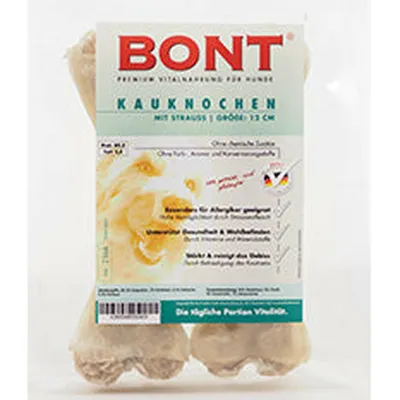 Bont Kauknochen natur gefüllt - 12cm 100 g