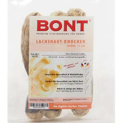 Bont Lachskauknochen in Fischform 12cm - 100g Bont Lachskauknochen in Fischform 12cm - 100g