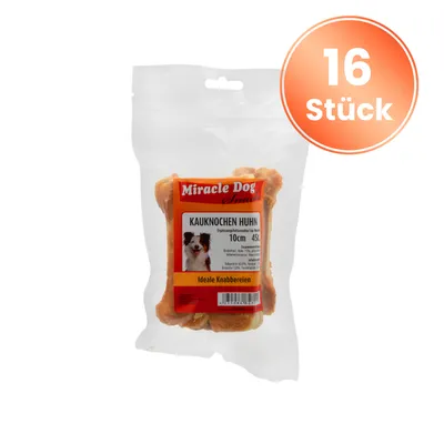 Miracle Dog Kauknochen Huhn 16 x 10cm 4St Miracle Dog Kauknochen Huhn 16 x 10cm 4St