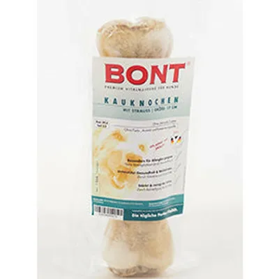 Bont Kauknochen natur gefüllt- 17cm 120 g Bont Kauknochen natur gefüllt- 17cm 120 g