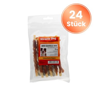 Miracle Dog MINI-Kaurolle Ente 24 x 70g