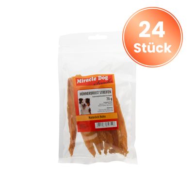 Miracle Dog Hühnerbrust Streifen 24 x 70g