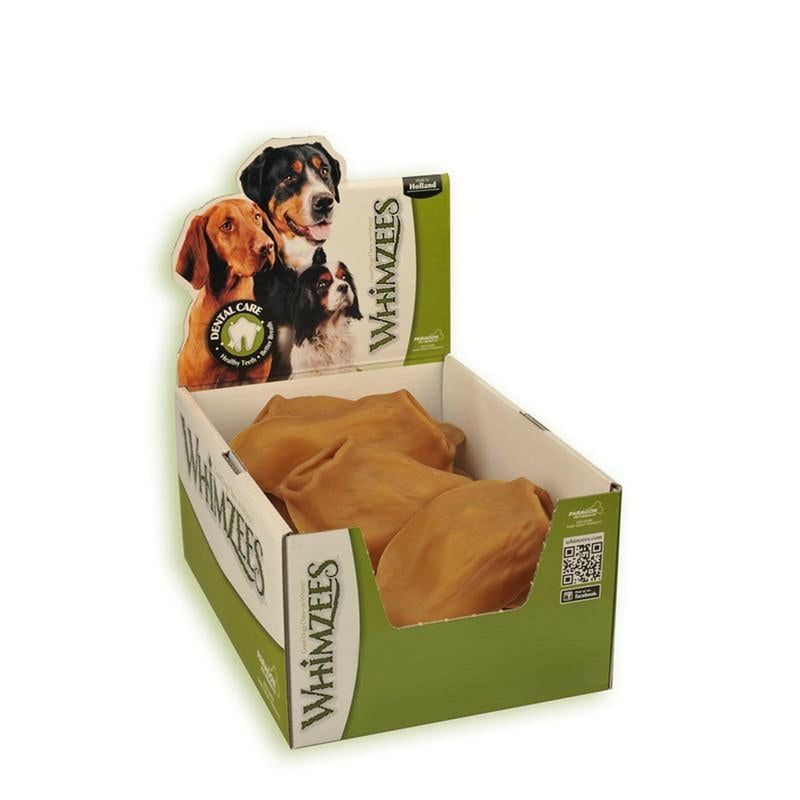 Whimzees Veggie ear/Schweineohr im Display 18 Stück im Display