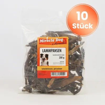 Miracle Dog Lammpansen 10 x 200g Miracle Dog Lammpansen 10 x 200g
